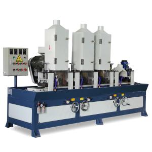 Quality 3 head abrasive belt hairline finishing machine Conveyor Belt Grinding Machine wholesale