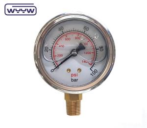 Quality 63mm 0-10bar 150 Psi Pressure Gauge Manometer For Excavator wholesale