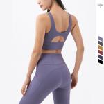 210gsm Women Yoga Sets Gym Leggings Sets With Pockets