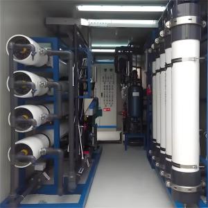 Quality 99% Salt Rejection Containerized Reverse Osmosis System 100 - 1000m3 Capacity wholesale