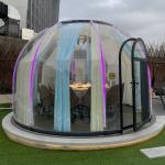 PC Aluminum Geodesic Camping Dome Transparent Dome Tent Durable Construction
