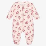 Custom Solid Bamboo Cotton Zipper Baby Romper Footie Pajamas Newborn Baby