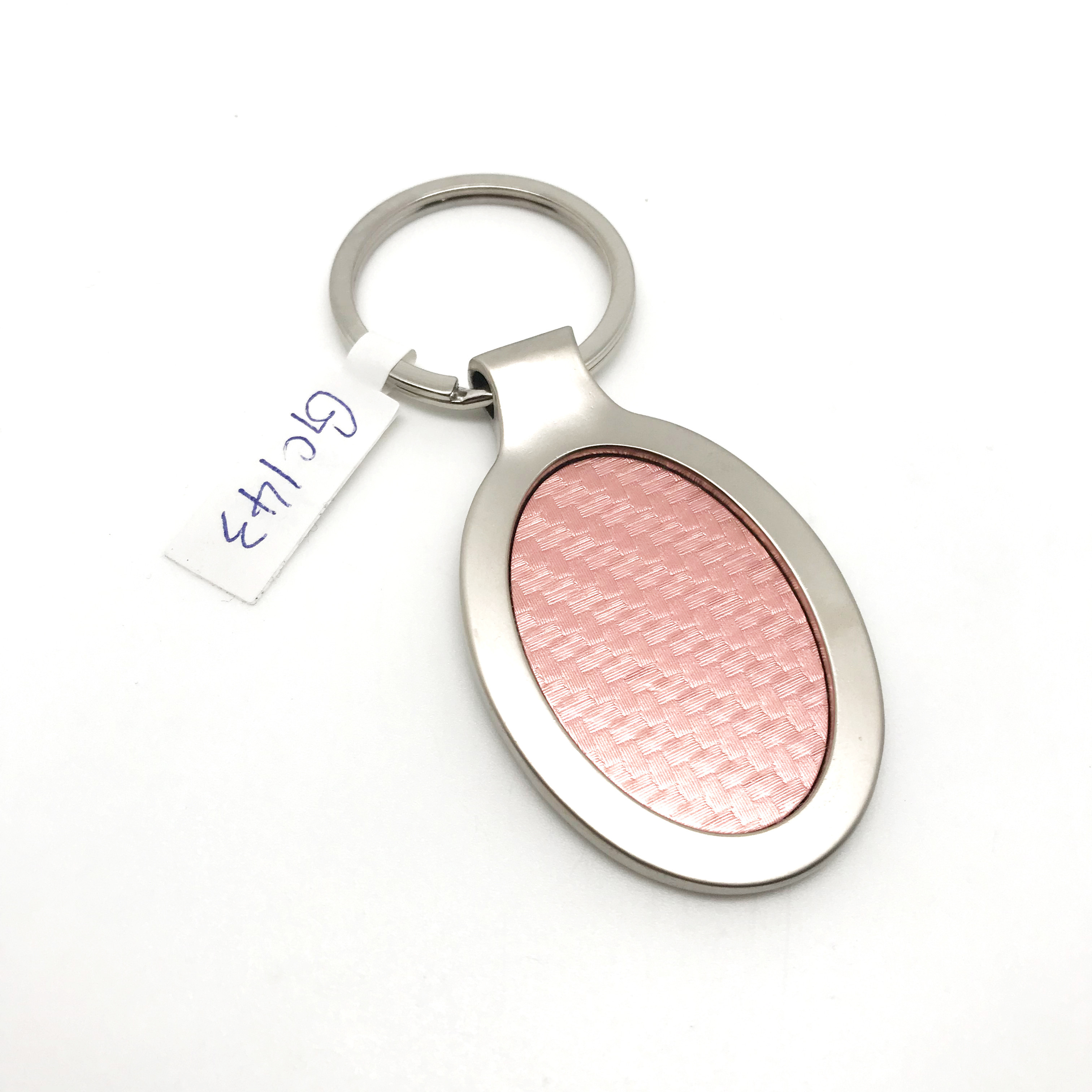 Customized Logo Siliver Steel Keychain Organizer Logo Customized Logo
