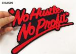 Custom Slogan Letter Chenille Embroidery Patches Iron On Your Clothing