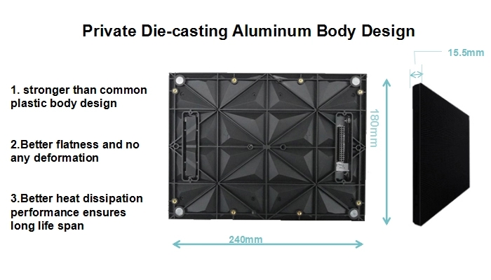 Die Casting Aluminum Indoor 4k Led Display P1.875 Led Display Front Service
