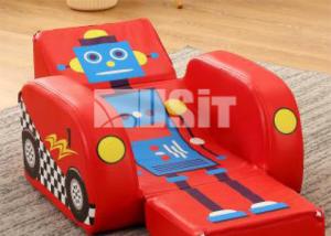 Quality Cute Car Shape Furniture Children's 2 In 1 Flip Open Cartoon Figure Sofa Chair Furniture wholesale
