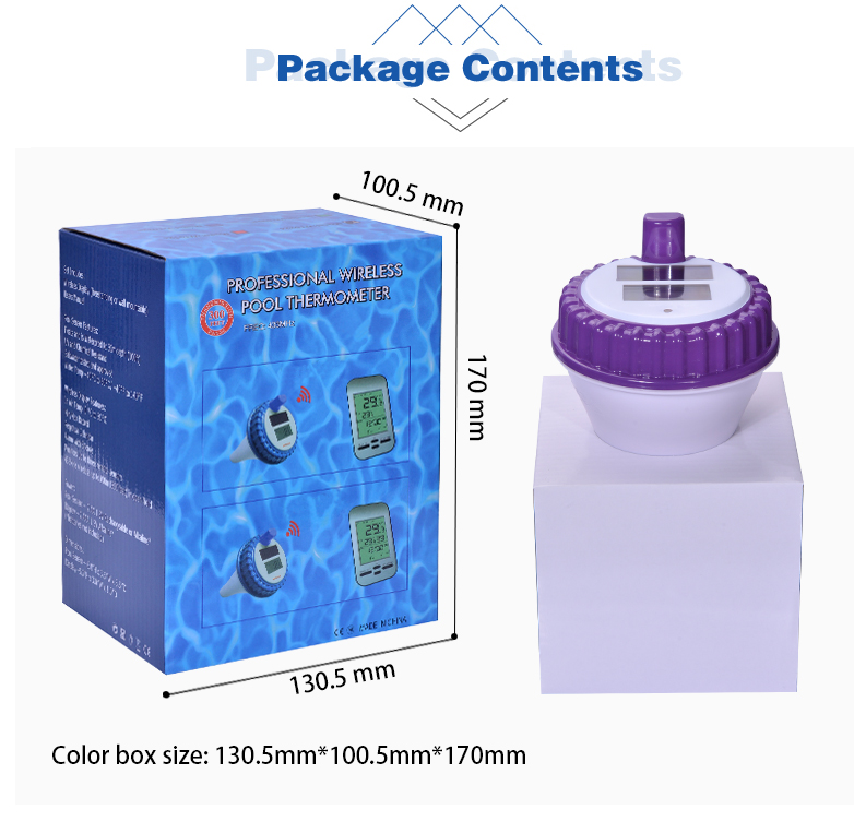 Wireless Solar Floating Water Thermometer For Elderly And Children Supply Voltage