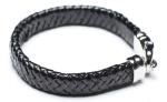 Leather Bracelet, Stainless Steel Clasp