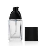30 Ml Packaging Clear Empty Lotion Cosmetics Square Glass Liquid Foundation