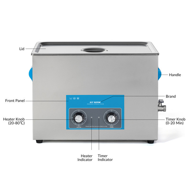 27L Sonic Cavitation Machine Mechanical Control Timer And Heating Function For Carburetor Screws