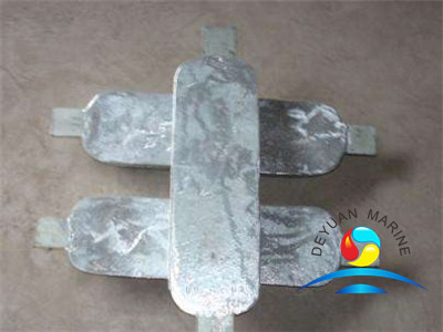 Welding Type Zinc Anode for Hull(double iron foot) outfitting equipment zinc anode