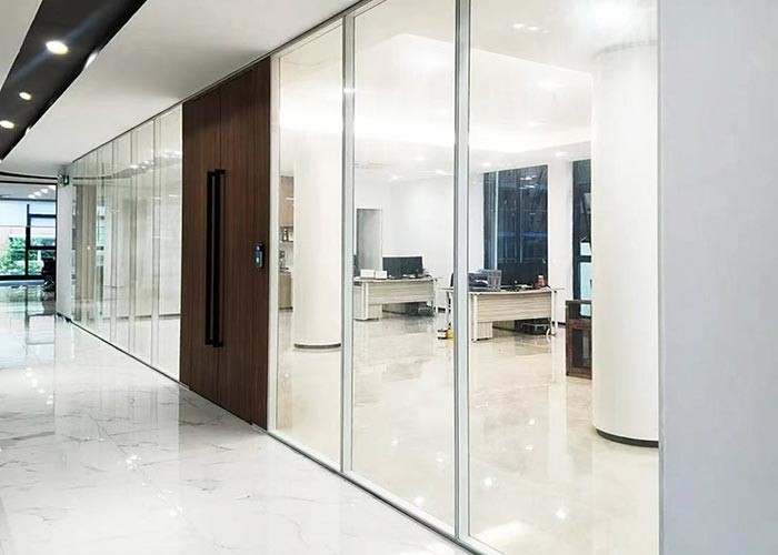 Glawall Partition 3mm Aluminum Frames Recycling Disassemble Glass Partition Wall 79 Series Good Price