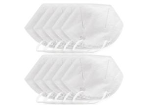Quality Ear Wearing N95 Dust Mask White Color Environment Friendly Smooth Breathing wholesale