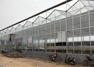 Quality High Durability Agricultural Glass Greenhouse 3m - 7m Side Height For Scientific Research wholesale
