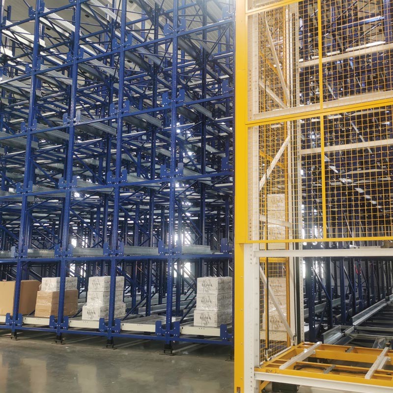 Heavy Duty Warehouse Storage Radio Shuttle Racking System Steel Powder Coating Surface Treatment