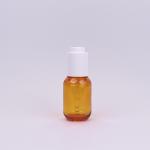 Amber PETG Plastic Eye Dropper Bottles 30ml With White Dropper For Hair Serums
