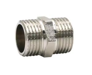 Quality 1/2 inch 3/4 inch Stainless Steel Nipple Plumbing Fitting Water Pipe Fitting male Thread Brass Pipe Fitting wholesale