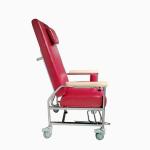 Medical Carbon Steel Hospital Patient Recliners With Leather Seat Trim