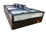 Chest Deep Commercial Island Freezer Supermarket Refrigeration Direct Cooling