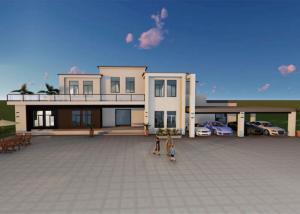 Quality Garden Terrace Green Prefab Homes Double Deck Detached Prefab Light Steel Frame House wholesale
