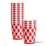 Red Gingham Compostable Party Supplies