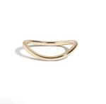 Elegant 18K Gold Plated Wedding Nova Band Stainless Steel Rings for Girls