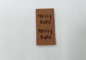 Quality Suede Microfiber PU Leather Label Washable With Embossed Logo wholesale