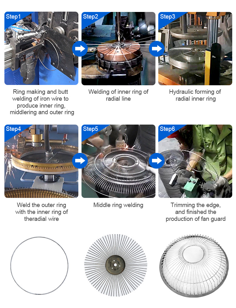 HWASHI Ring Making Machine , Ring Butt Welding Machine For Fan Guard Production Line