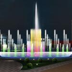 Economic submersible pump multimedia music floating water fountain