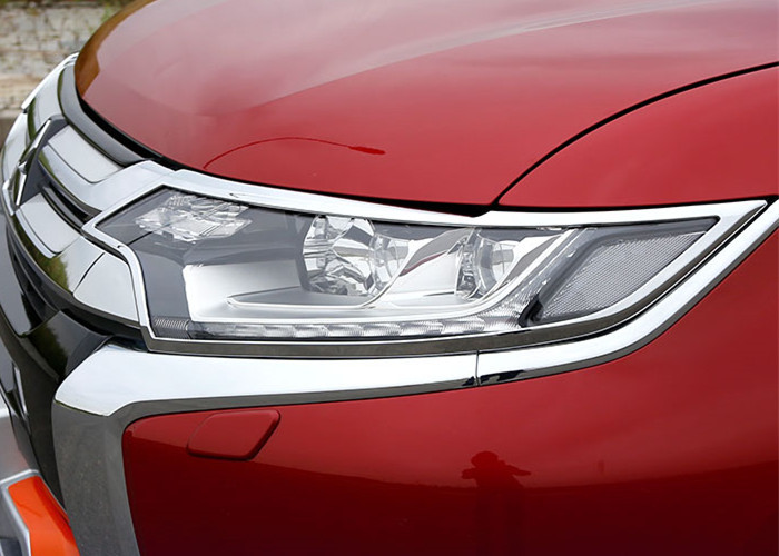 MITSUBISHI Car Headlight Covers , New Outlander 2016 Chromed Head Lamp Bezel and Tail Lamp Moulding