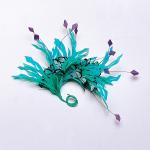 Thanksgiving Party Decoration Stripped Goose and Rooster Coque Feather Flower