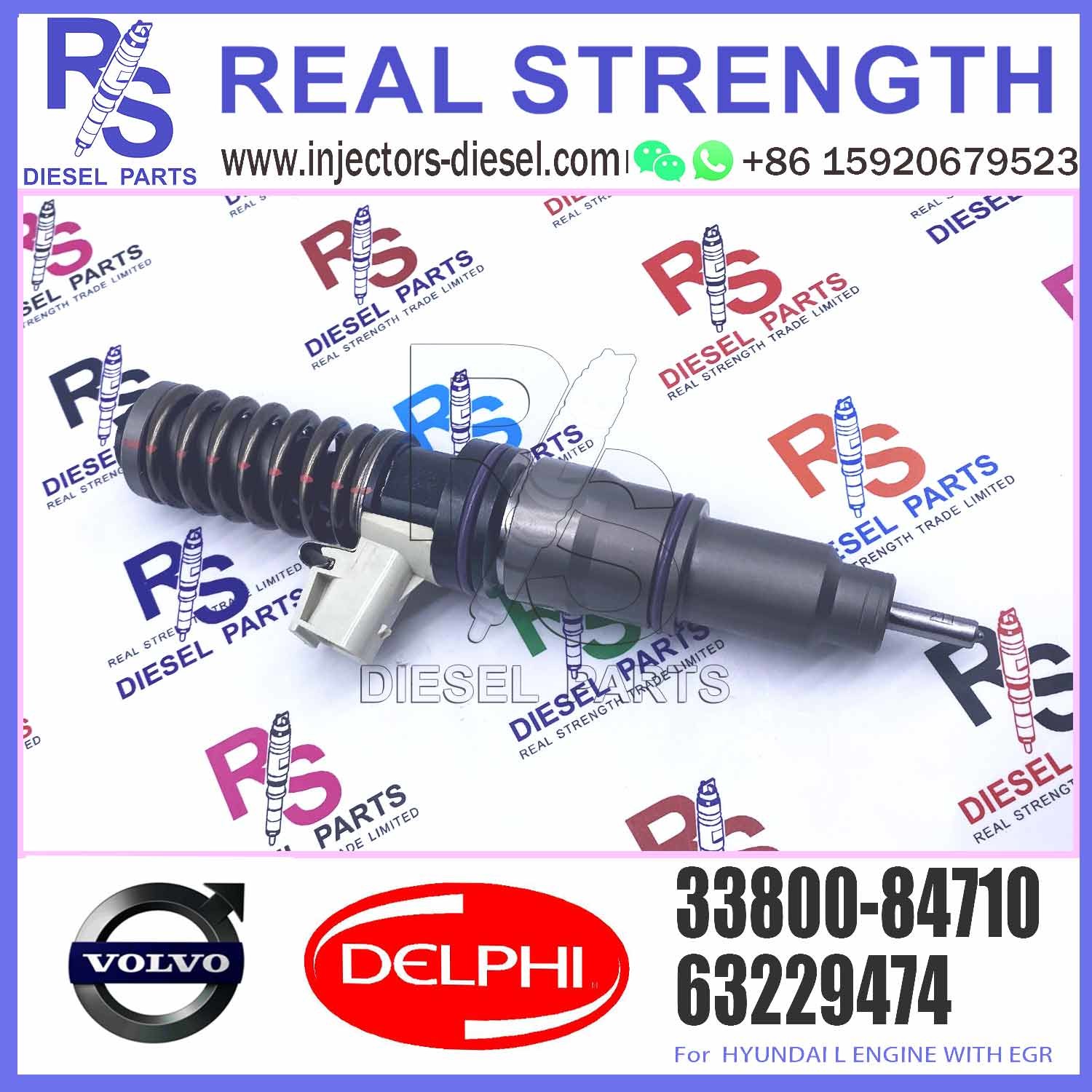 BEBE4L01002 BEBE4L01102 Diesel Fuel Injector For HYUNDAI L Engine Parts 33800-84710