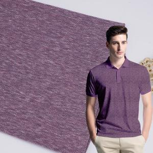 Quality Durable 190gsm Double Pique Fabric , Smooth Solid Cotton Knit Fabric wholesale