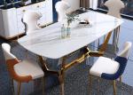 Modern 130cmx80cmx77cm Luxury Marble Dining Table