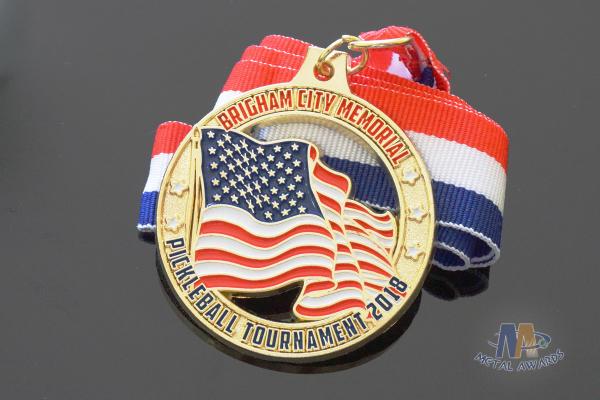 Die Cast Or Die Struck Pickleball USA Award Medals For Kids / Decorative Metal