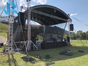 Quality Studio / Event Curved Aluminum Truss Roof Systems High Loading Capacity wholesale