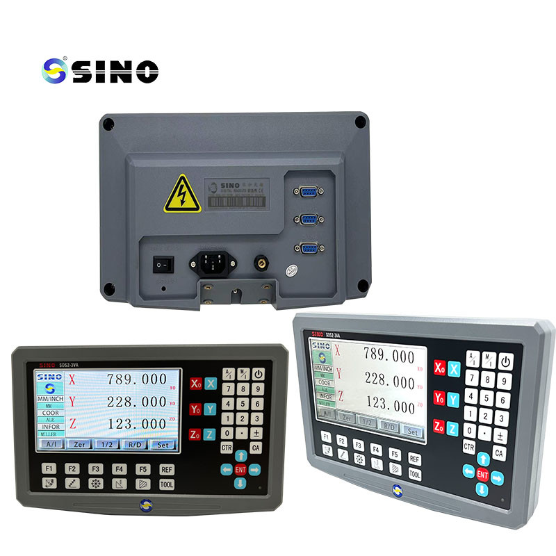 LCD DRO 3 Axis Digital Readout SDS2-3VA KA300-70mm Linear Scale Optical Encoder