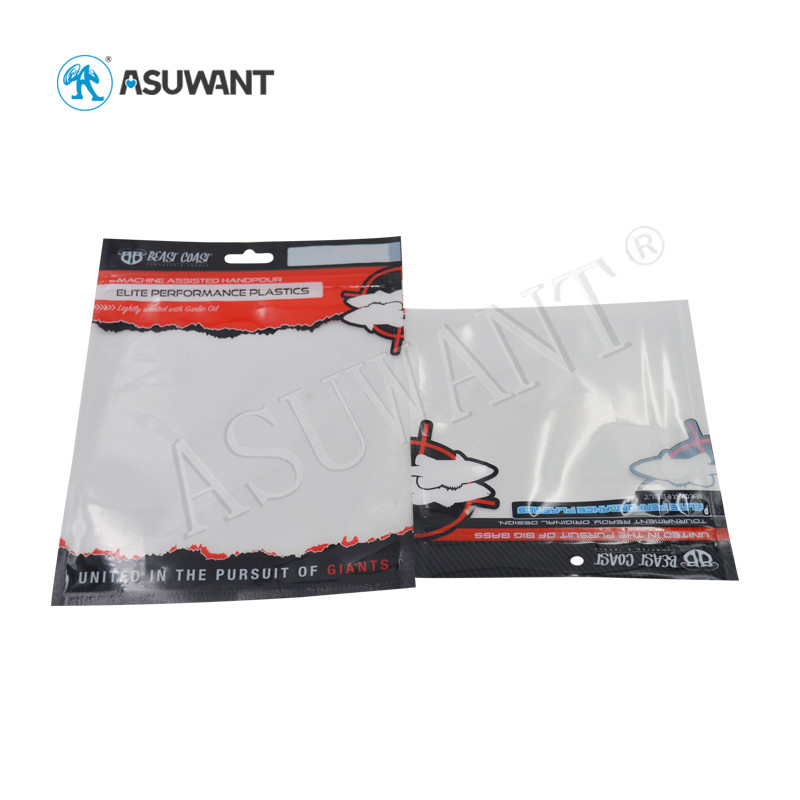 Small Heat Sealing Sachet Fish Food Packaging Bags With Window Zipper