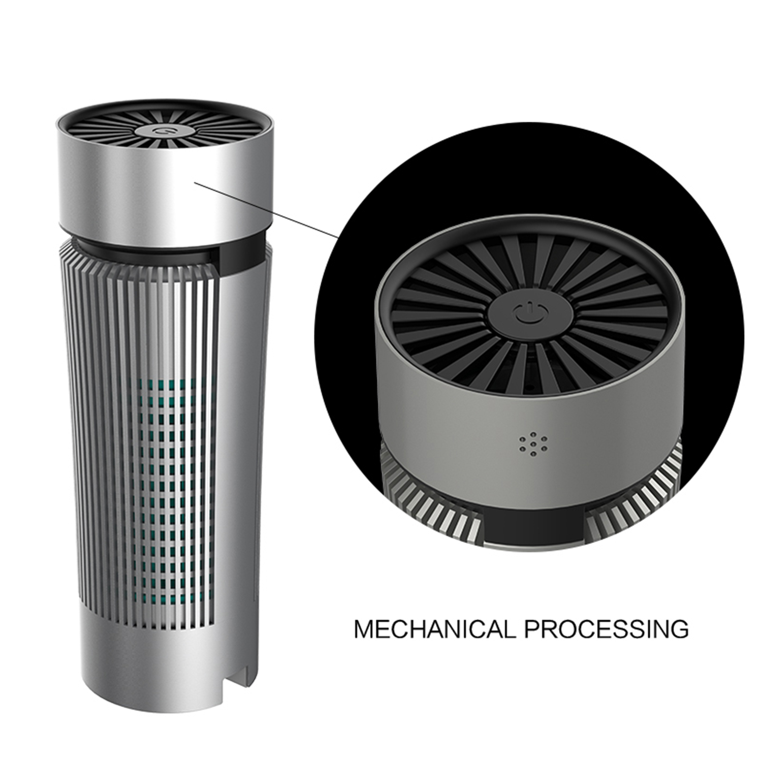 ABS UV Odor Air Filter Dual Disinfecting UVC H13 HEPA Air Filter