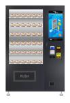 Self Service Media Vending Machine 1280 * 830 * 1930MM Double Tempered Glass
