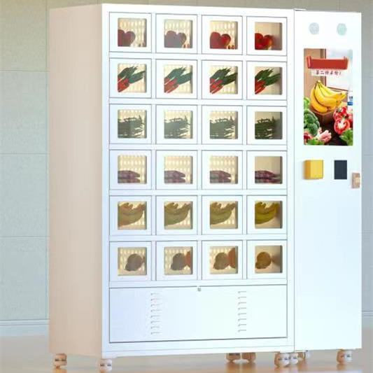 Customized Size Fruit And Vegetables Vending Machine Cooling Lockers Cabinet