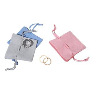 Quality Ring Storage Custom Velvet Jewelry Pouches With Logo Customized wholesale