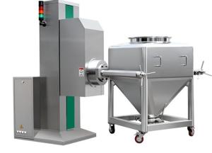 Quality Low Noise Pharmaceutical Powder Mixing Machine Pharma Bin Blender Column Type wholesale