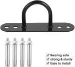 300 kg Load Capacity Carbon Steel Bicycle Wall Anchor for Battle Rope/Resistance