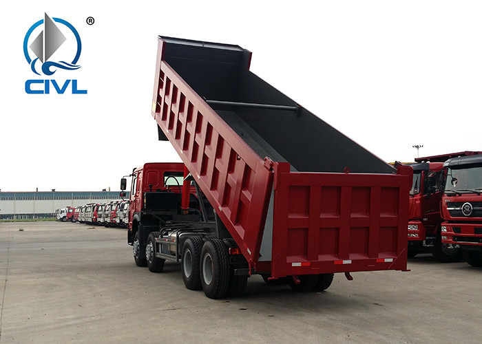 HOWO Manual 8x4 Dump Truck , 30 Ton International Dump Trucks