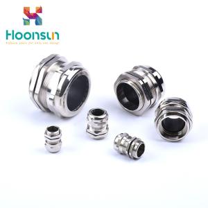Quality Nickel Plating Waterproof Cable Gland M Series / Silicone Rubber Metal Cable Gland wholesale