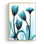 Abstract Floral Oil Painting Print on Canvas for Living Room Wall Decoration