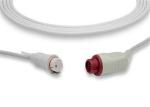HP Invasive Blood Pressure Adapter Cable , Medical Pressure Transducer Cable