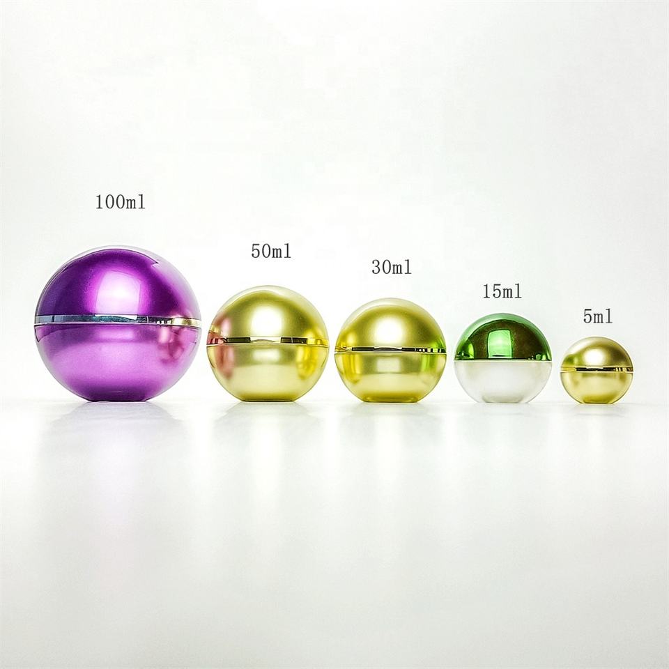 50g Luxury Purple Cosmetic Packaging Set Acrylic Cosmetic Cream Jar And Bottle