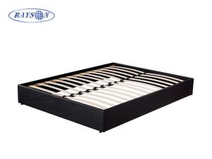 Quality Custom Black Plywood Slatted Bed Base Knock Down Bed Frame wholesale